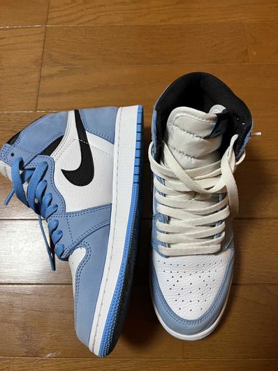 Nike GS Air Jordan 1 High "White/University Blue/Black"