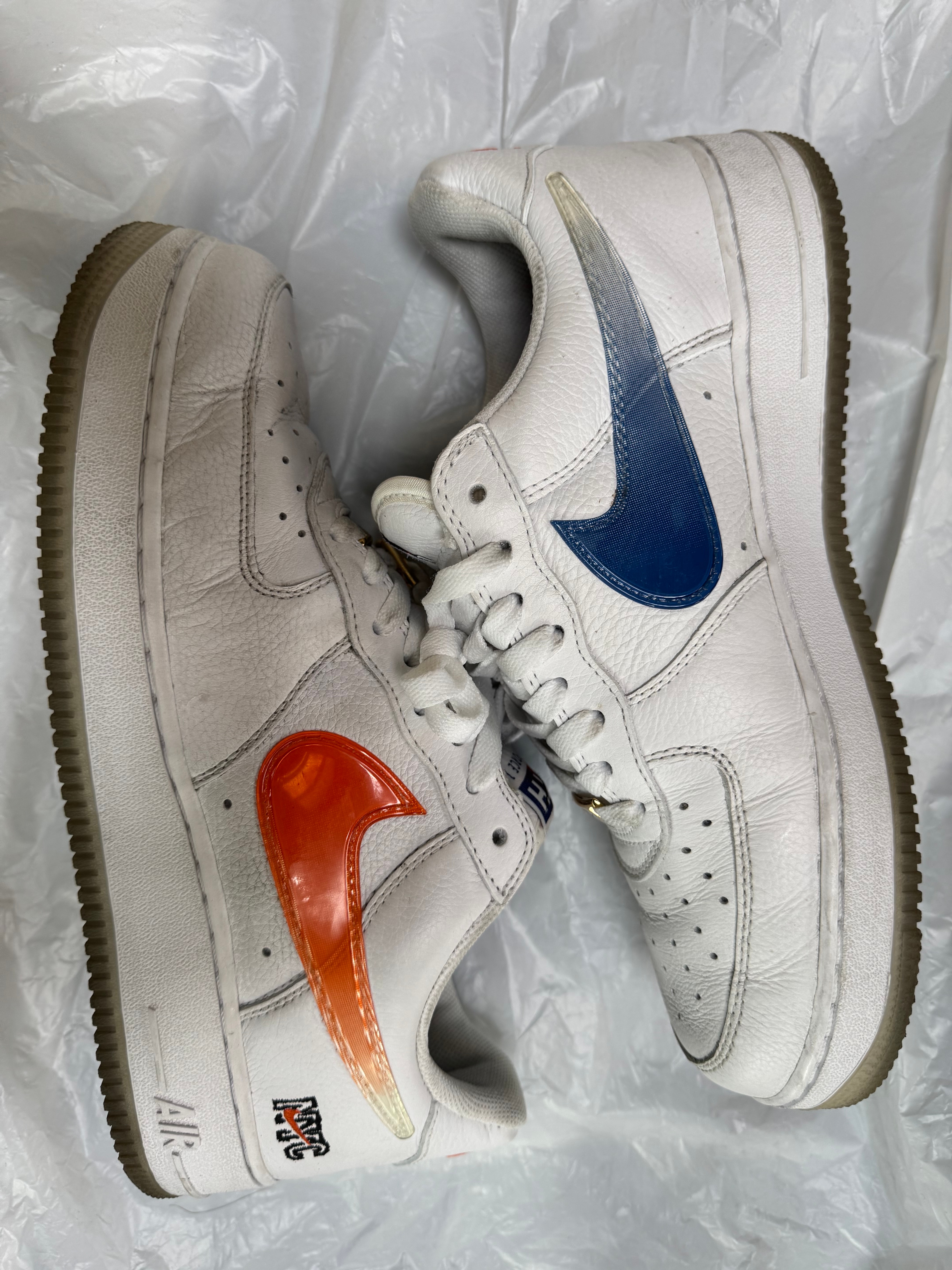 KITH × Nike Air Force 1 Low "White/Rush Blue/White/Brilliant Orange"