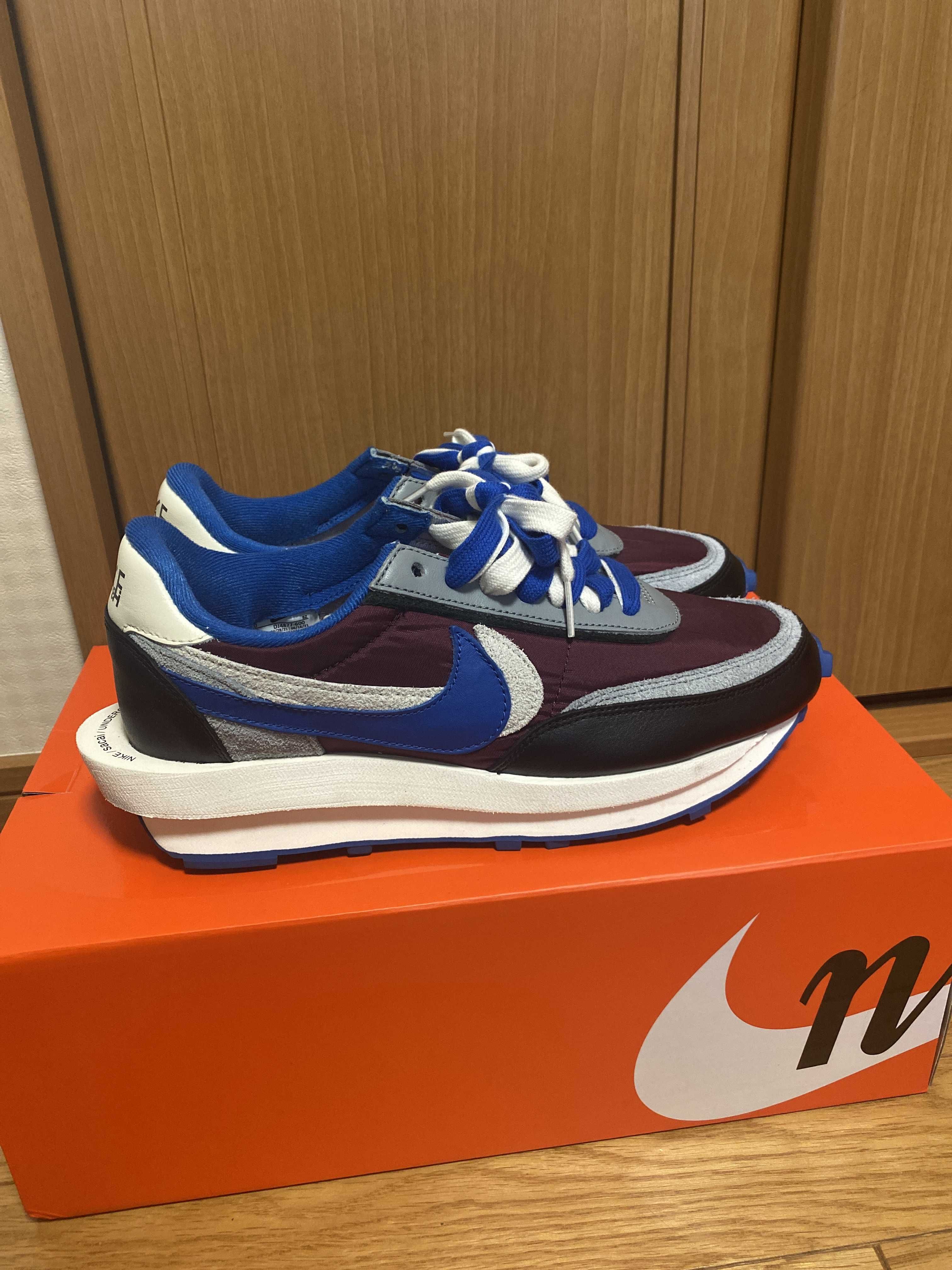UNDERCOVER × sacai × Nike LD Waffle "Night Maroon/Pale Ivory-Ground Grey-Team Royal"