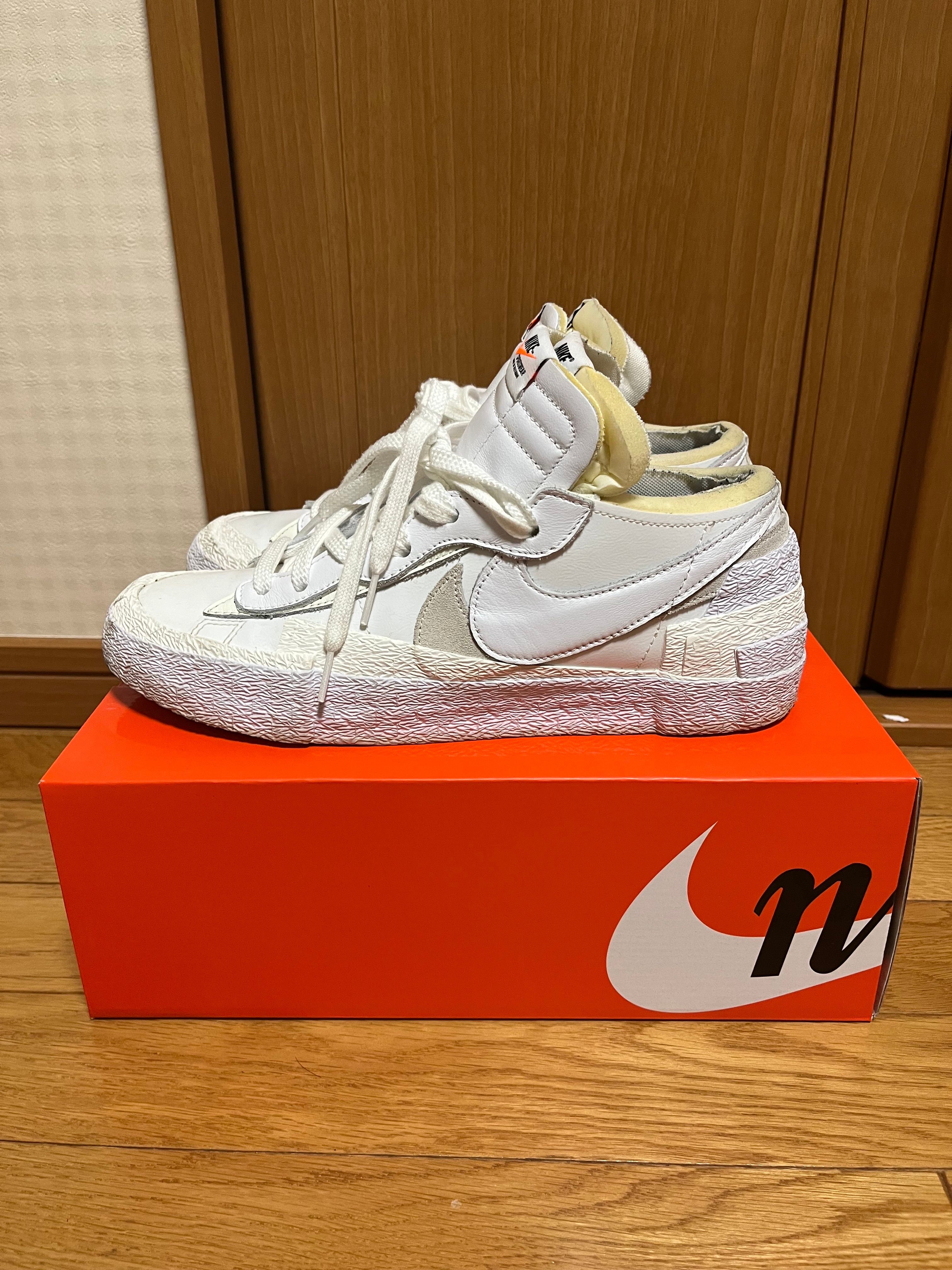 sacai × Nike Blazer Low "White Patent Leather"
