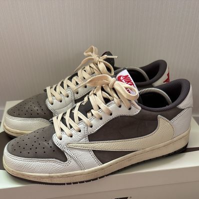 Travis Scott × Nike Air Jordan 1 Low OG SP "Reverse Mocha/Sail and Ridgerock"