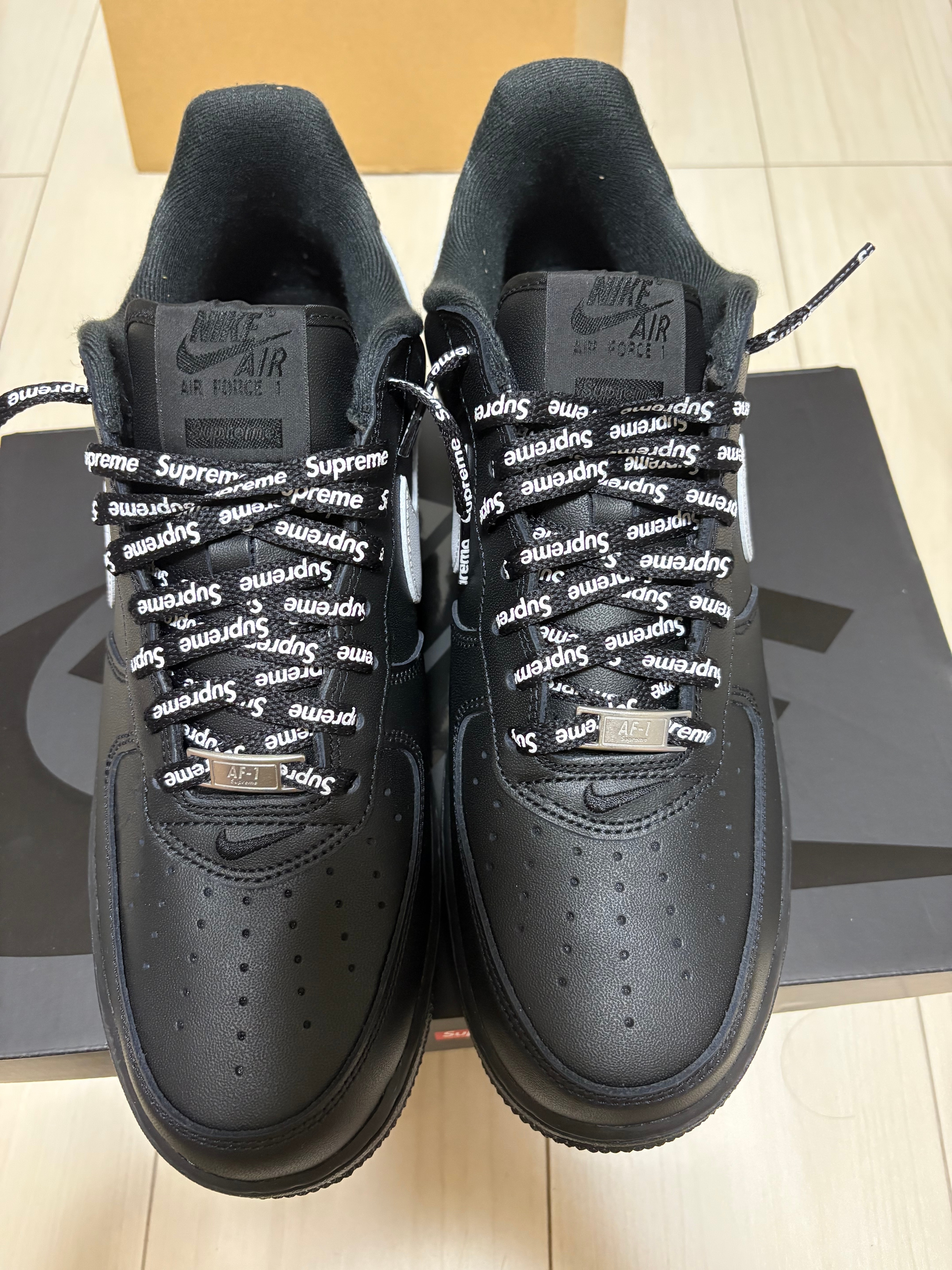 Supreme × Nike Air Force 1 Low "Black/White"