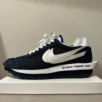fragment design × sacai × Nike LD Waffle "Blackended Blue"