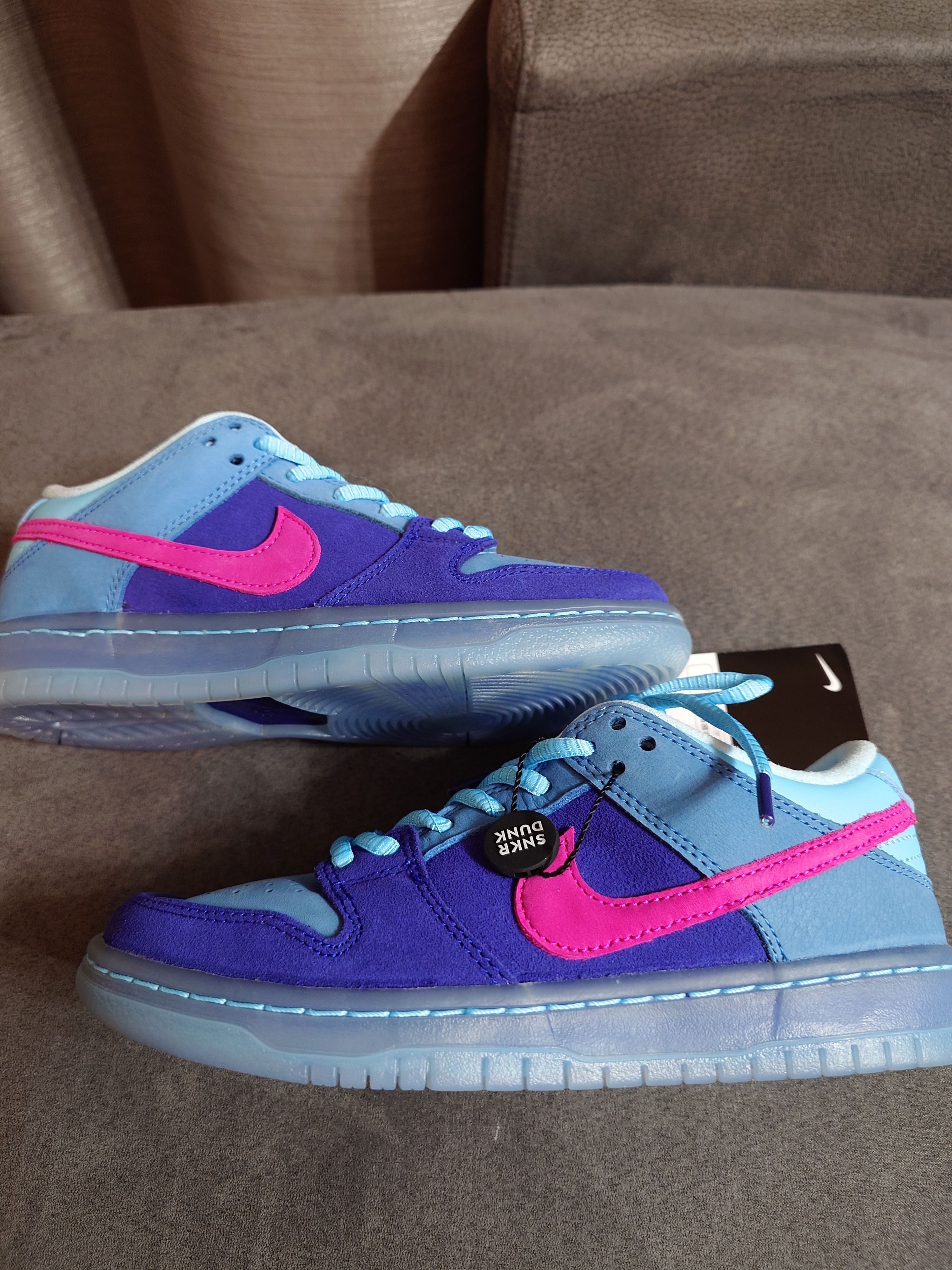 Run The Jewels × Nike SB Dunk Low "Deep Royal Blue and Active Pink"