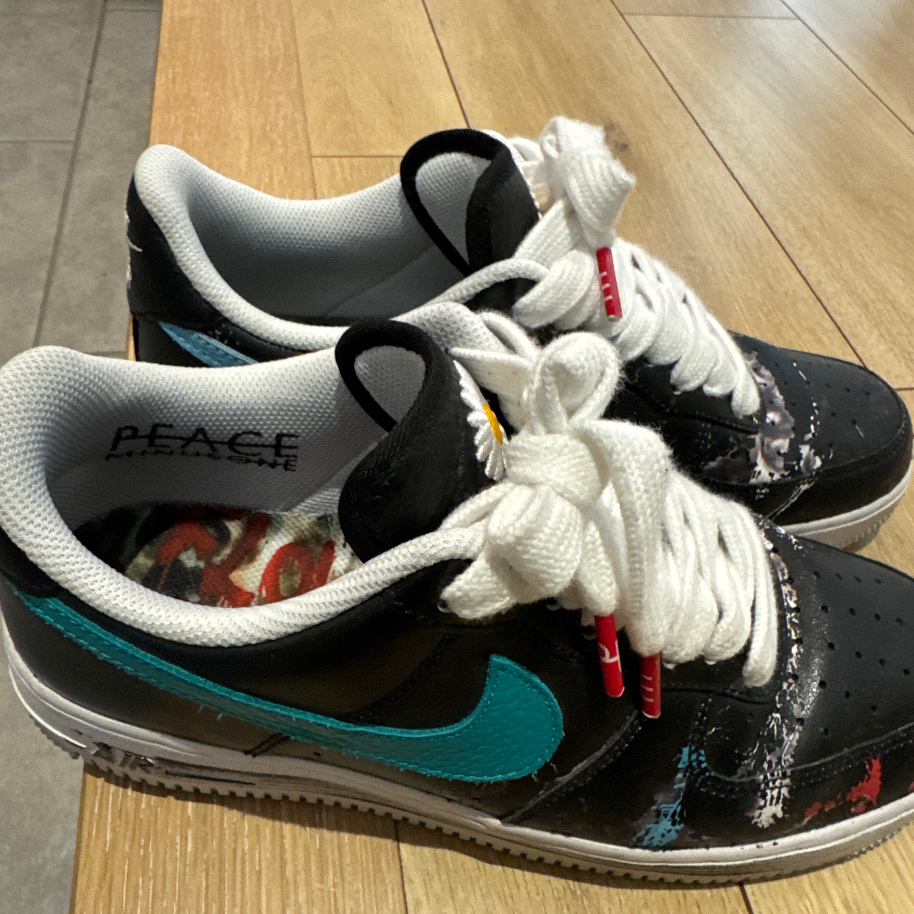 PEACEMINUSONE × Nike Air Force 1 Low '07 Para-Noise 3.0 "Black and Multi-Color" / G-DRAGON