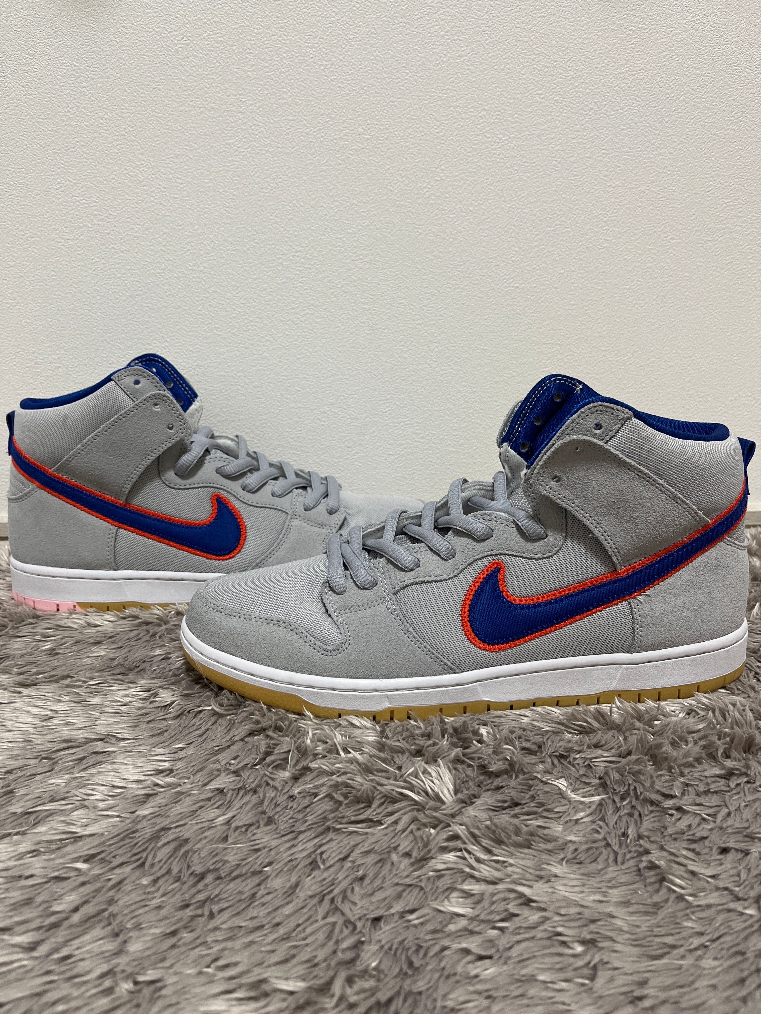 Nike SB Dunk High "Rush Blue and Team Orange/New York Mets" 