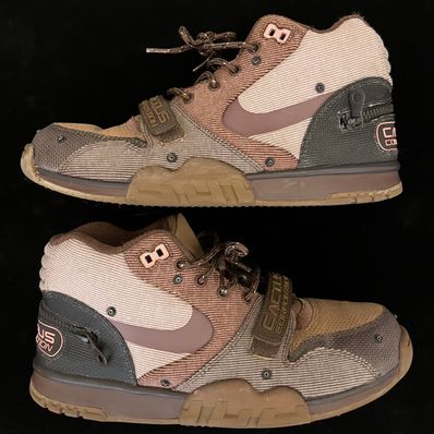 Travis Scott x Nike Air Trainer 1 SP "Archaeo Brown and Rust Pink"