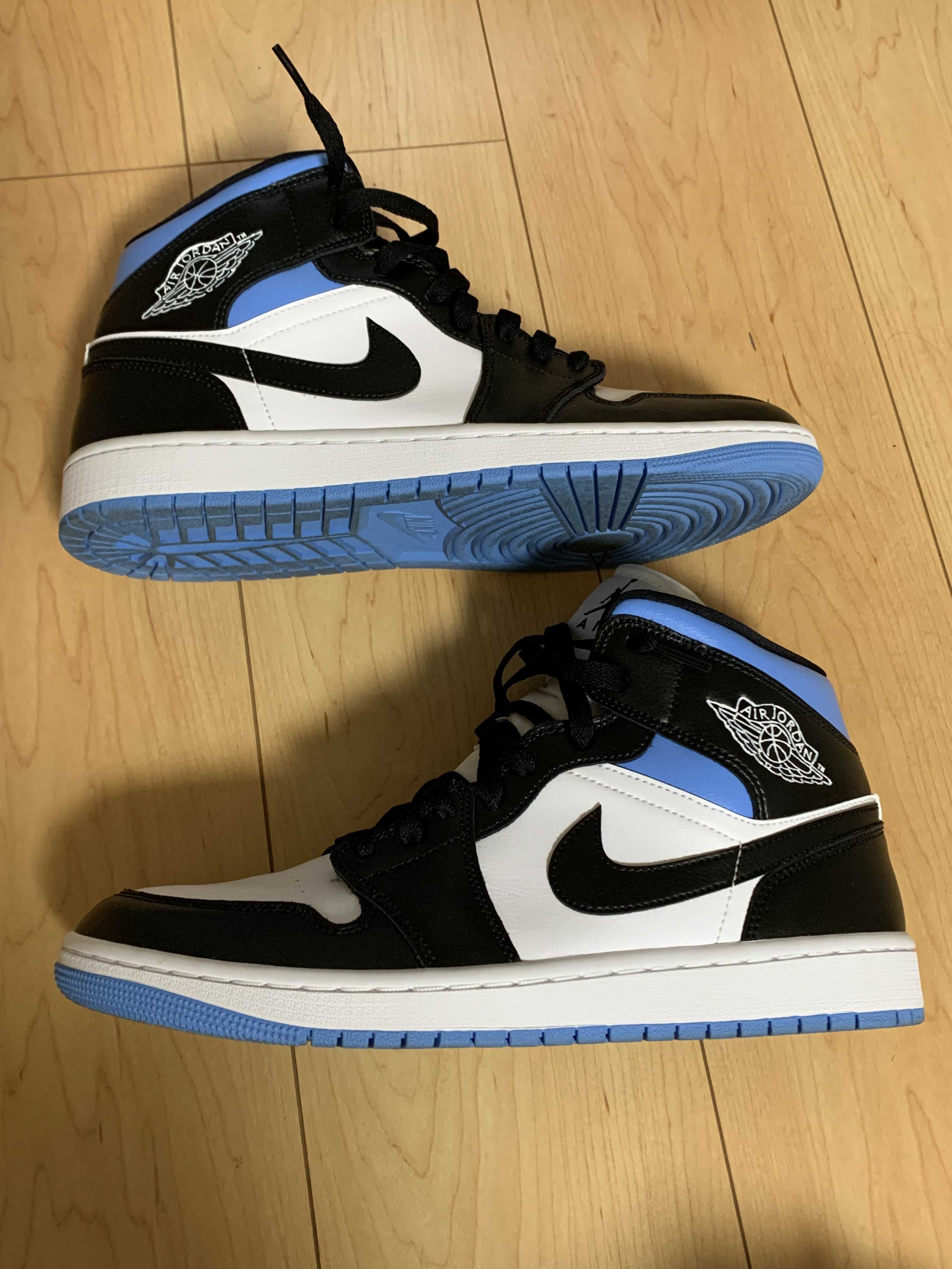Nike Women's Air Jordan 1 Mid "Black/University Blue"