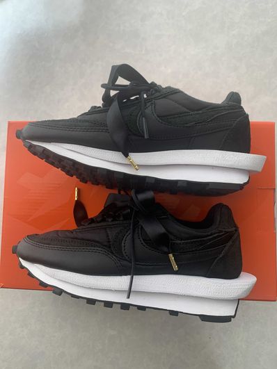 sacai × Nike LDV Waffle "Triple Black"