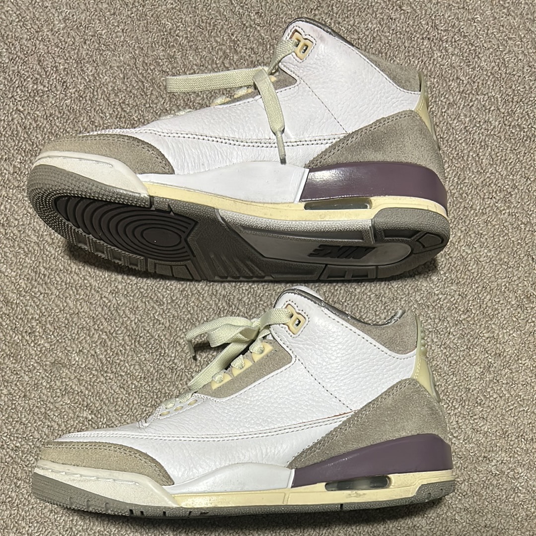 A Ma Maniere × Nike Women's Air Jordan 3 Retro SP "White/Medium Grey Violet Ore"