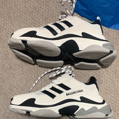 adidas × BALENCIAGA Triple S "White"