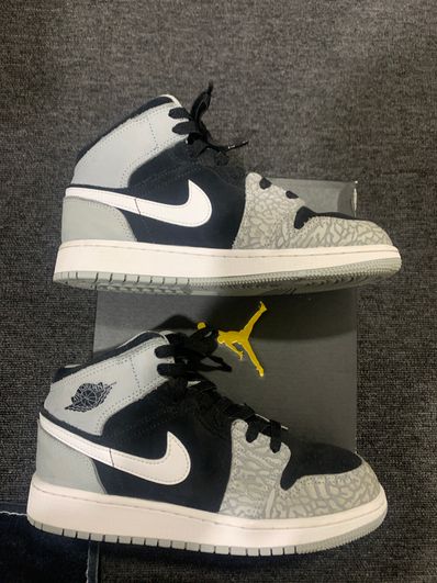 Nike GS Air Jordan 1 Mid "Elephant Toe/Safari"