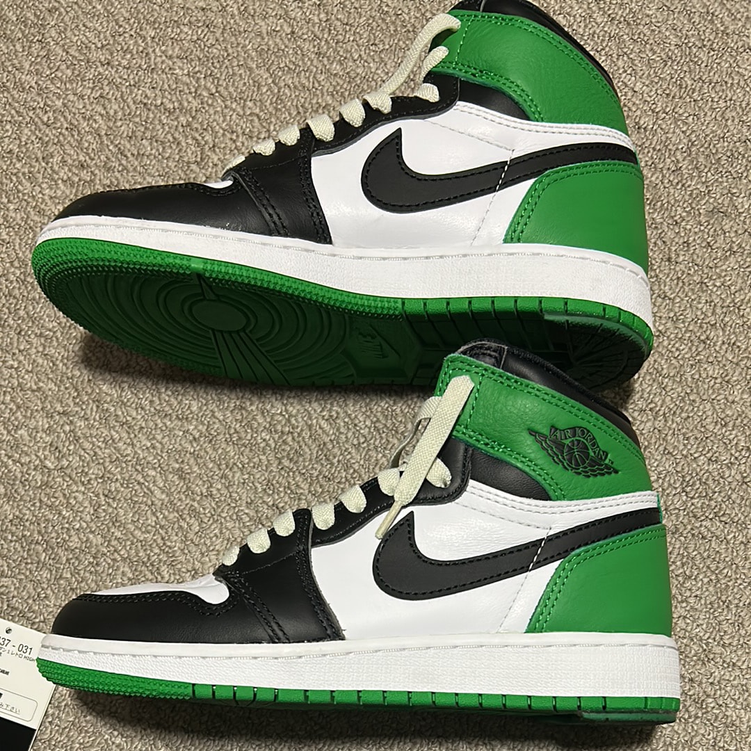 Nike GS Air Jordan 1 Retro High OG "Celtics/Black and Lucky Green" (2023)