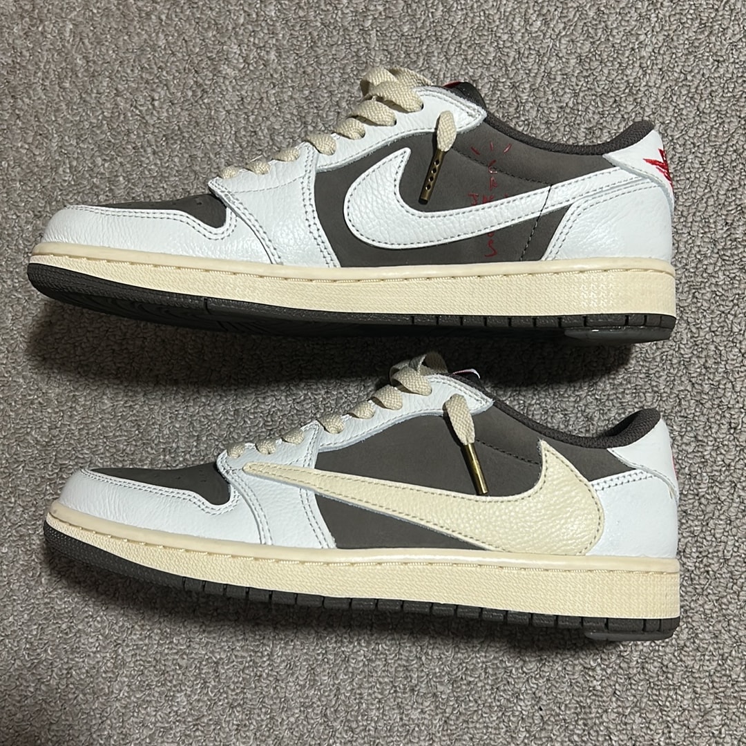 Travis Scott × Nike Air Jordan 1 Low OG SP "Reverse Mocha/Sail and Ridgerock"