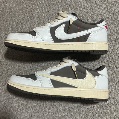 Travis Scott × Nike Air Jordan 1 Low OG SP "Reverse Mocha/Sail and Ridgerock"