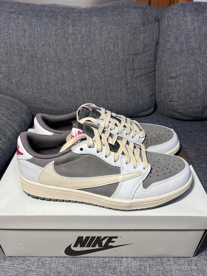 Travis Scott × Nike Air Jordan 1 Low OG SP "Reverse Mocha/Sail and Ridgerock"
