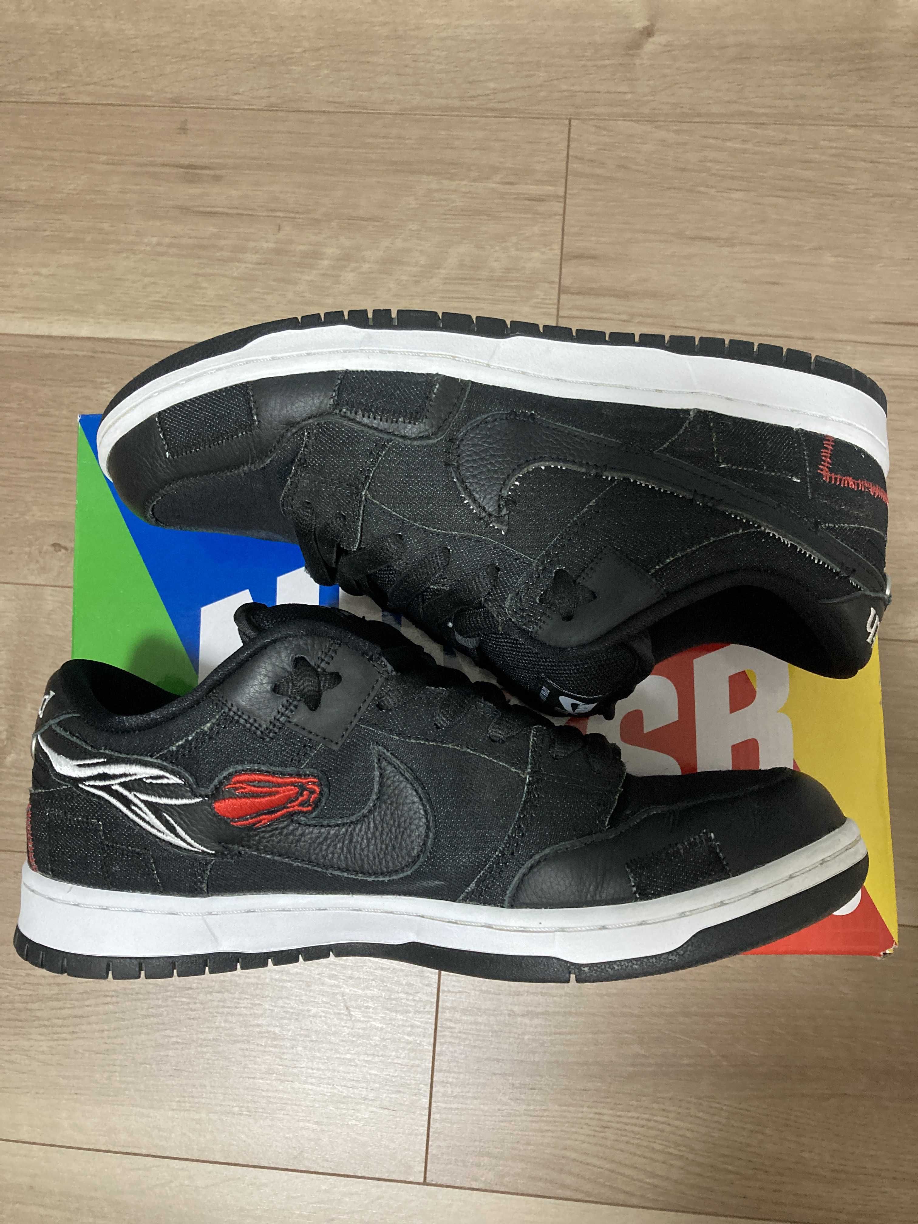 Wasted Youth × Nike SB Dunk Low "Black Denim" / VERDY