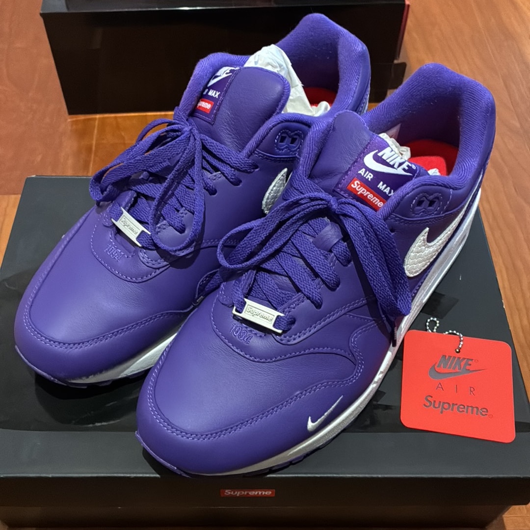 Supreme × Nike Air Max 1 '87 SP "Purple" (25SS Week4)