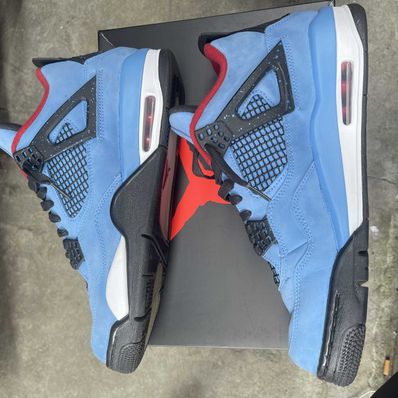 Travis Scott × Nike Air Jordan 4 Retro Cactus Jack "University Blue"