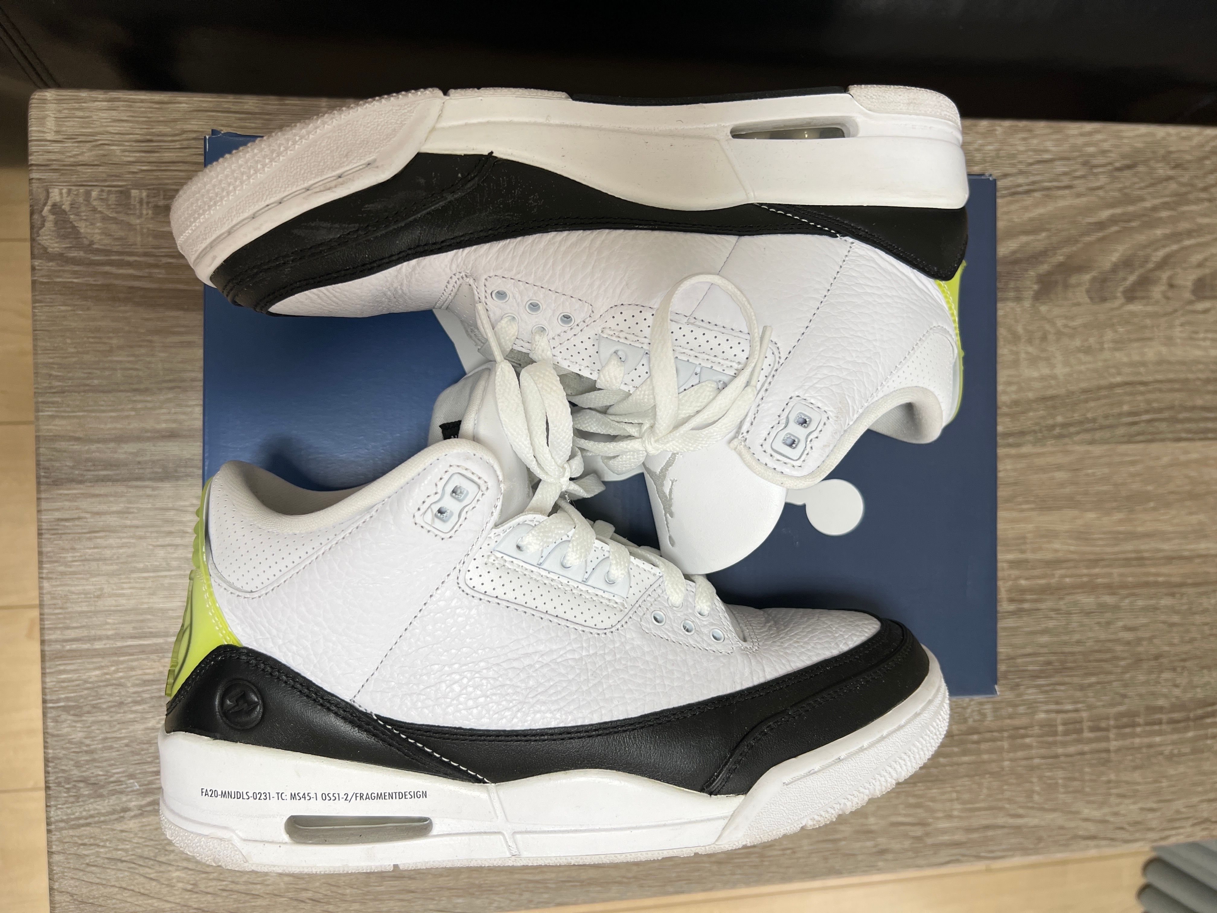 Fragment × Nike Air Jordan 3 "White/Black"