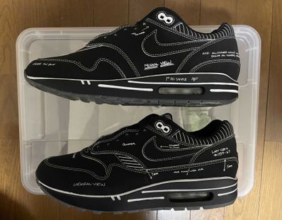 NIKE AIR MAX 1 TINKER SCHEMATIC BLACK