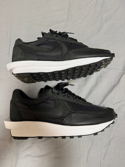 sacai × Nike LDV Waffle "Triple Black"