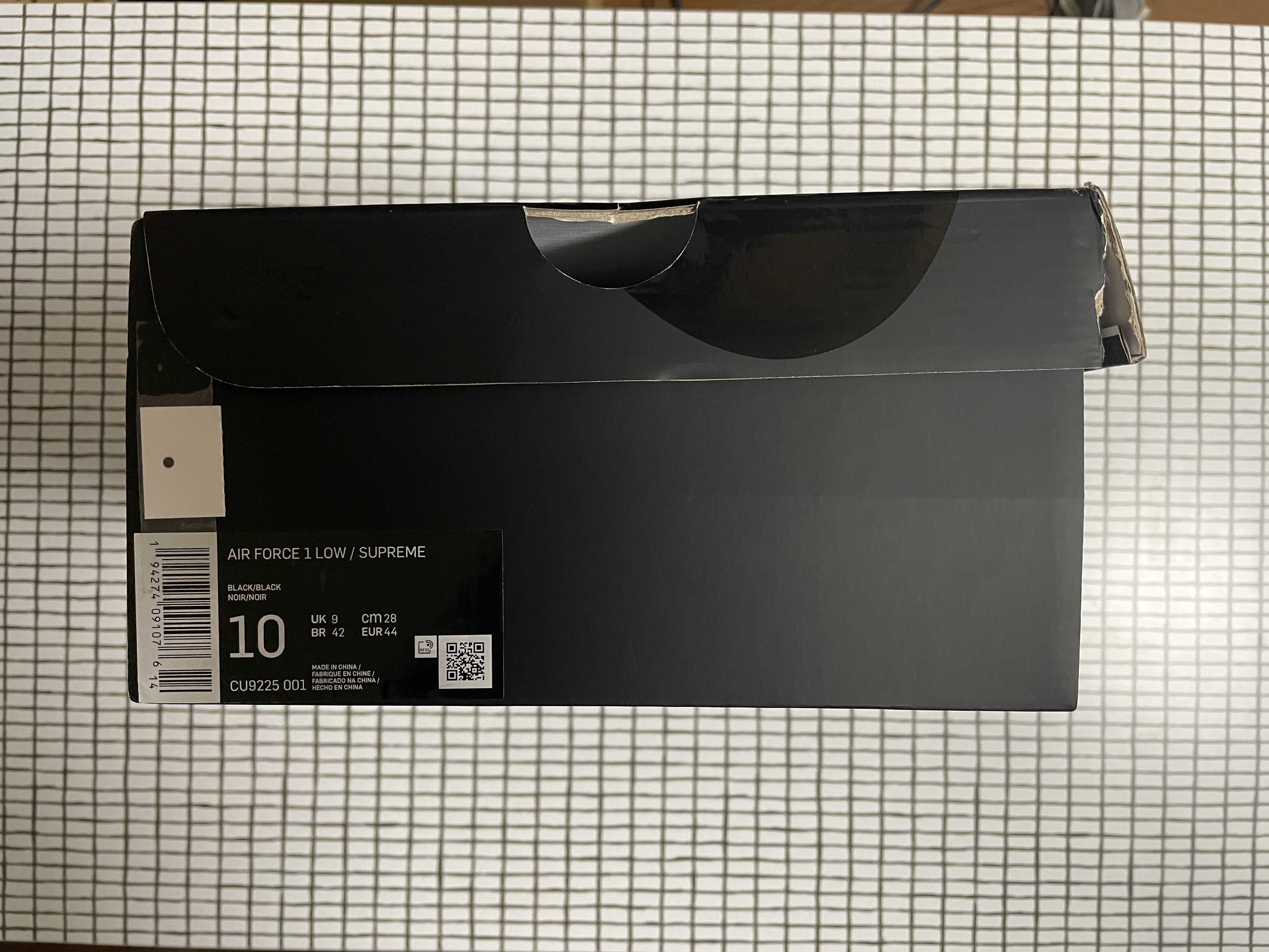 Supreme × Nike Air Force 1 Low "Black"