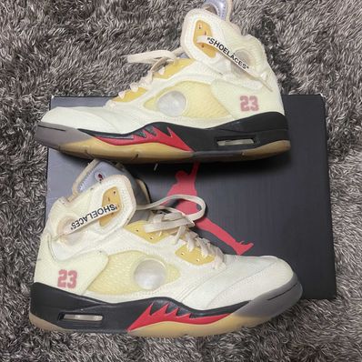 Off-White × Nike Air Jordan 5 "Sail"