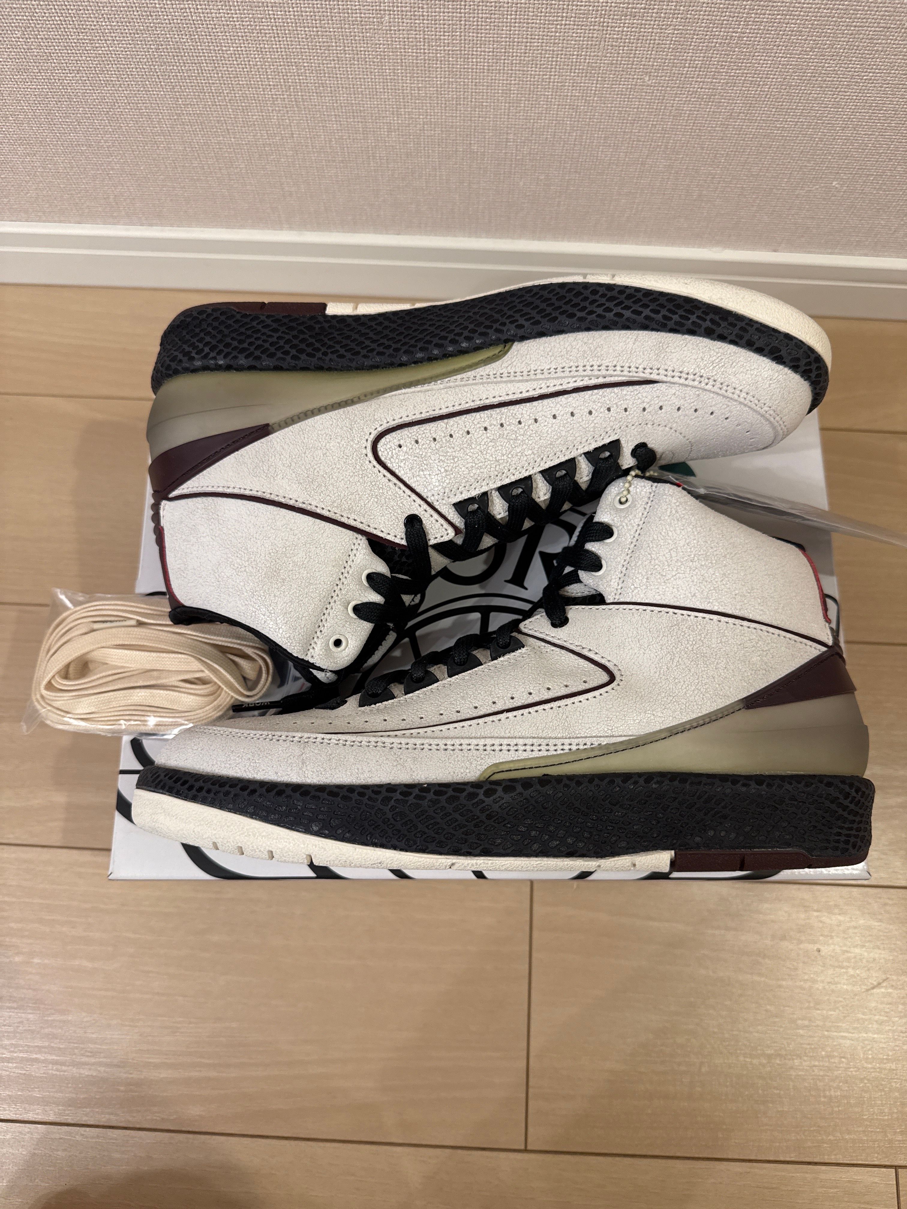 A Ma Maniere × Nike Air Jordan 2 "Airness/Sail and Burgundy"