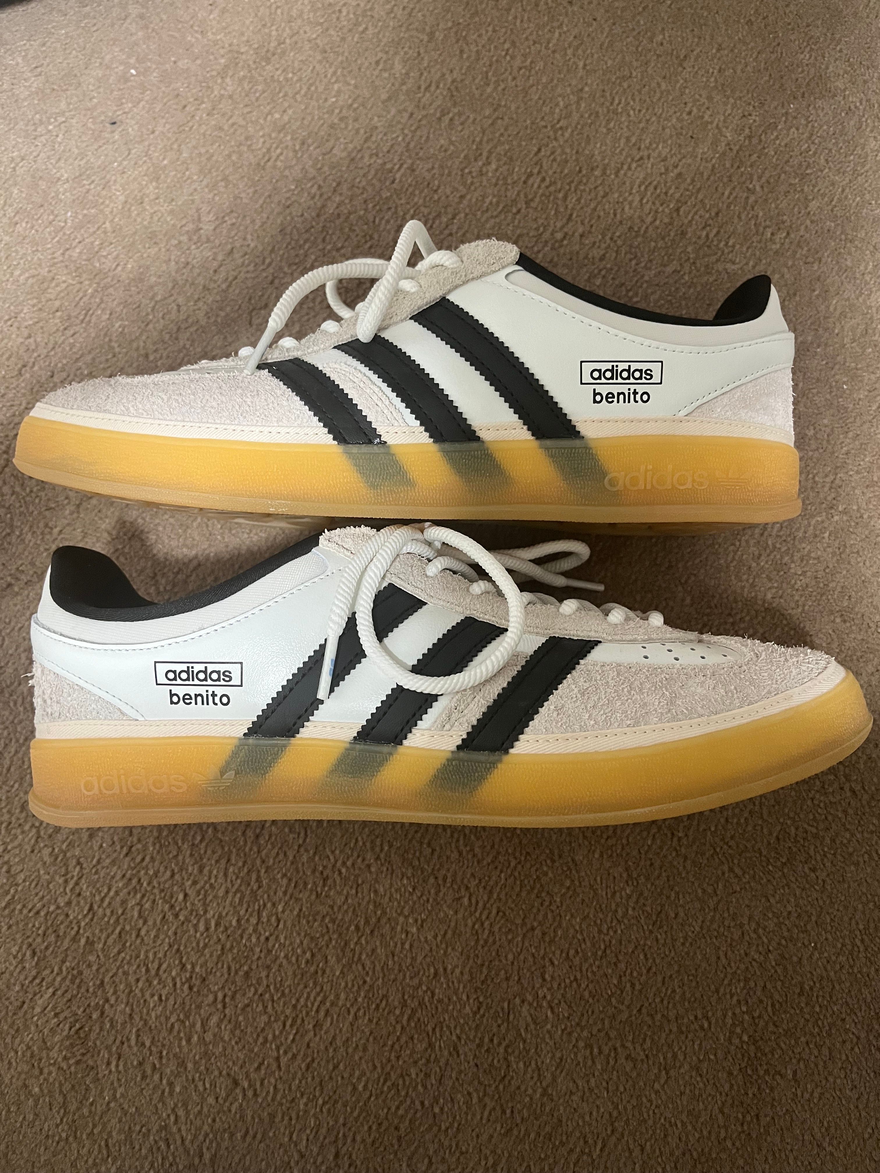 Bad Bunny × adidas Gazelle Indoor "Core White/Core Black/Gum"