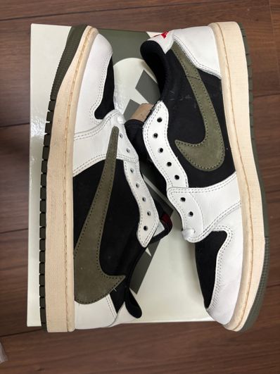Travis Scott × Nike Women's Air Jordan 1 Low OG "Medium Olive"