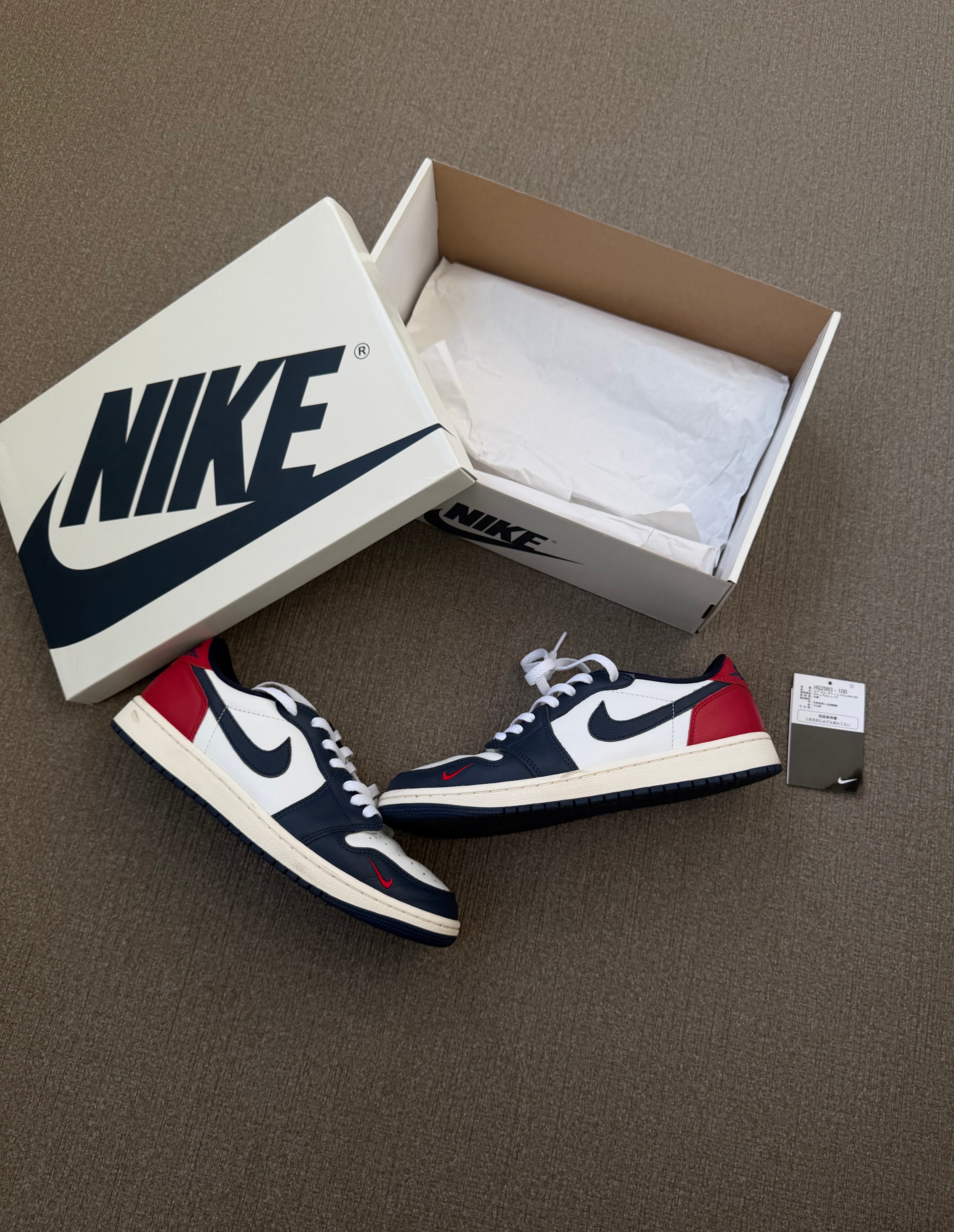 Nike Air Jordan 1 Retro Low OG "Howard/Gym Red and Midnight Navy"