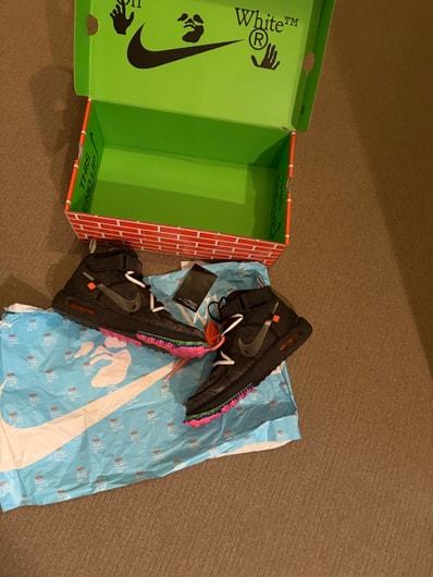 Off-White × Nike Air Force 1 Mid "Black"