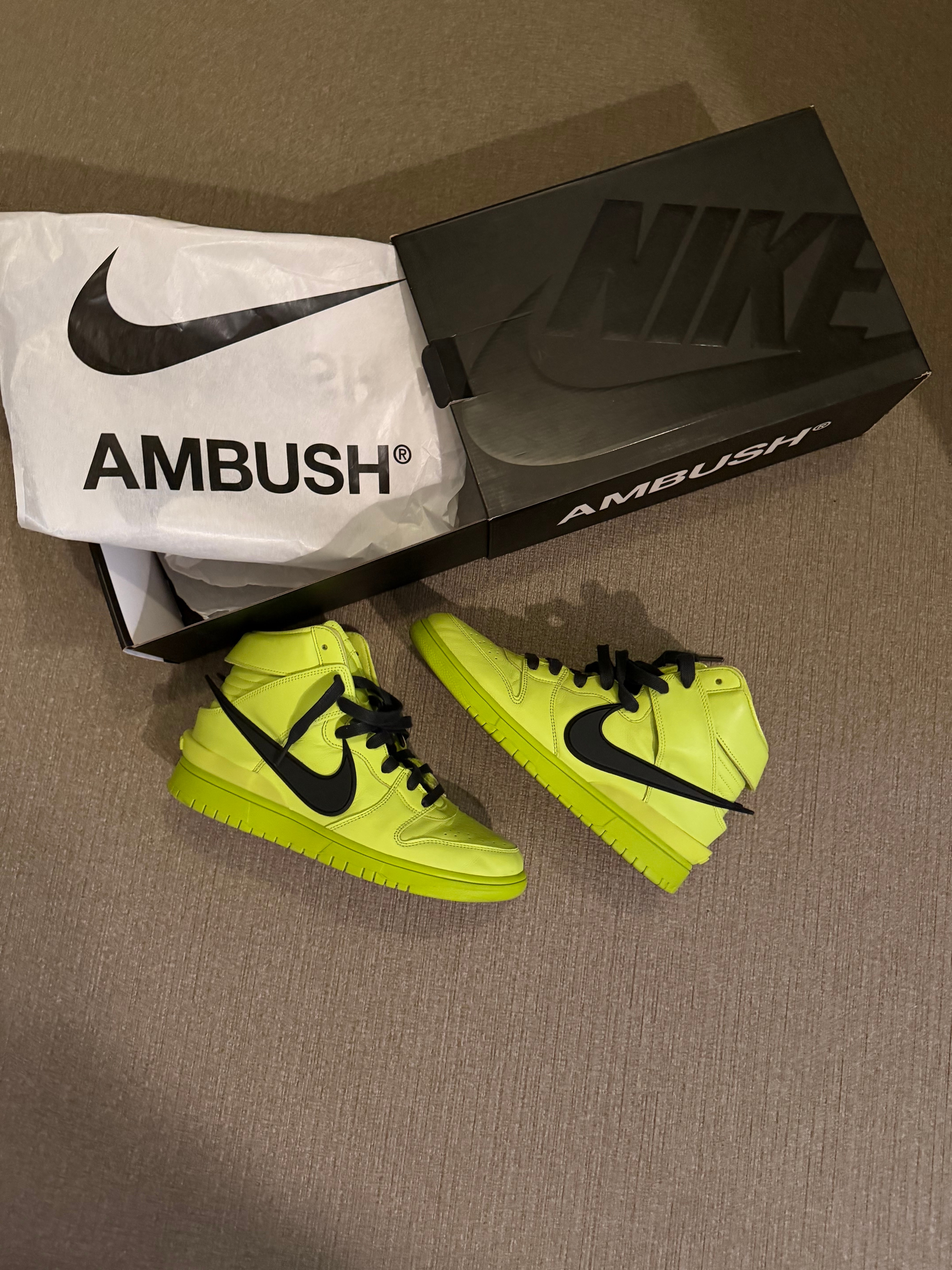 Ambush × Nike Dunk High "Flash Lime"