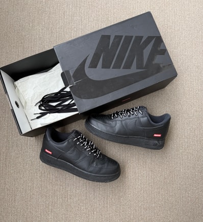 Supreme × Nike Air Force 1 Low "Black"