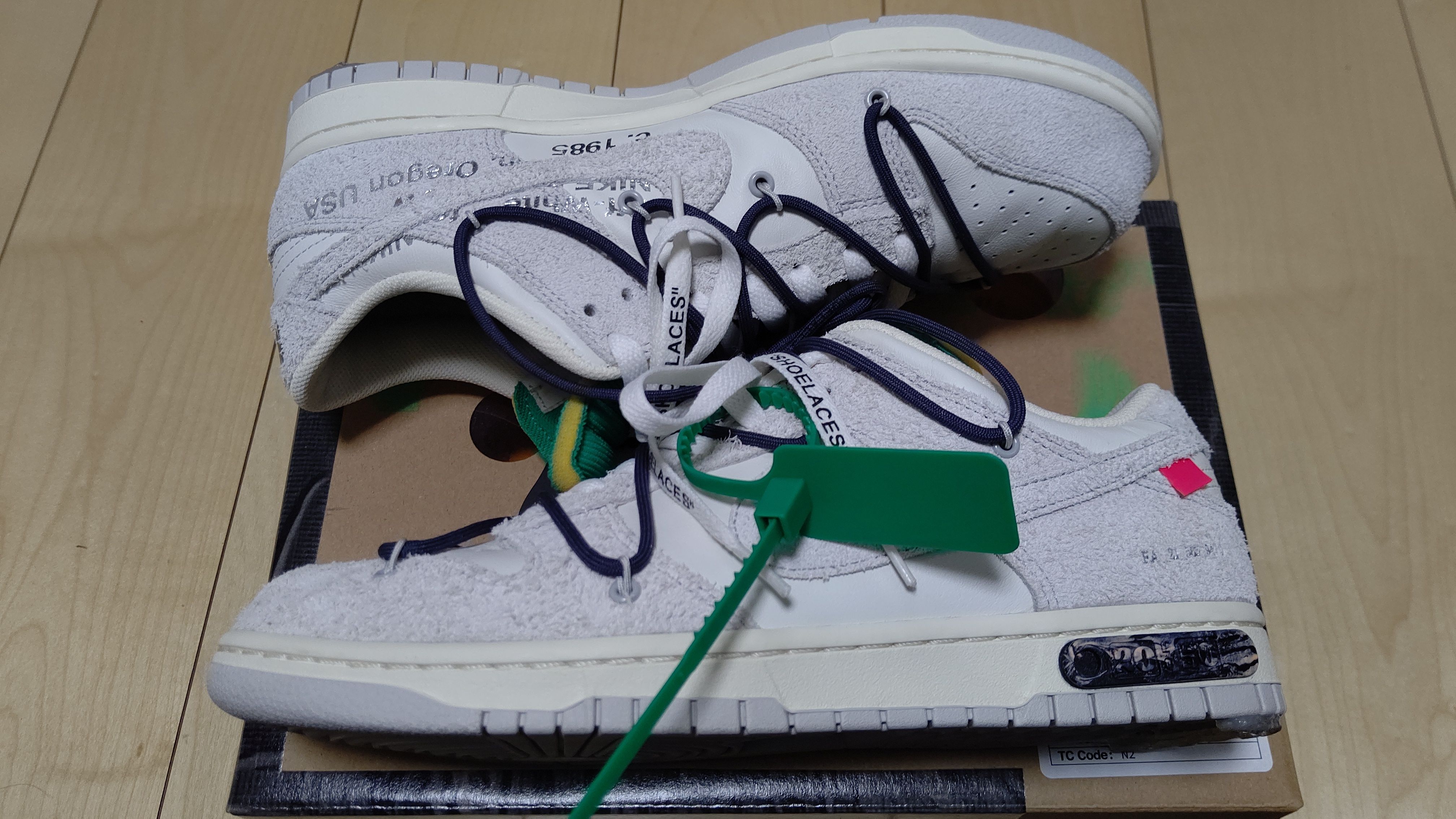 Off-White × Nike Dunk Low "Sail/Neutral Grey/Gridiron"