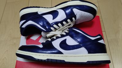 Nike Women's Dunk Low PRM "Midnight Navy and White"