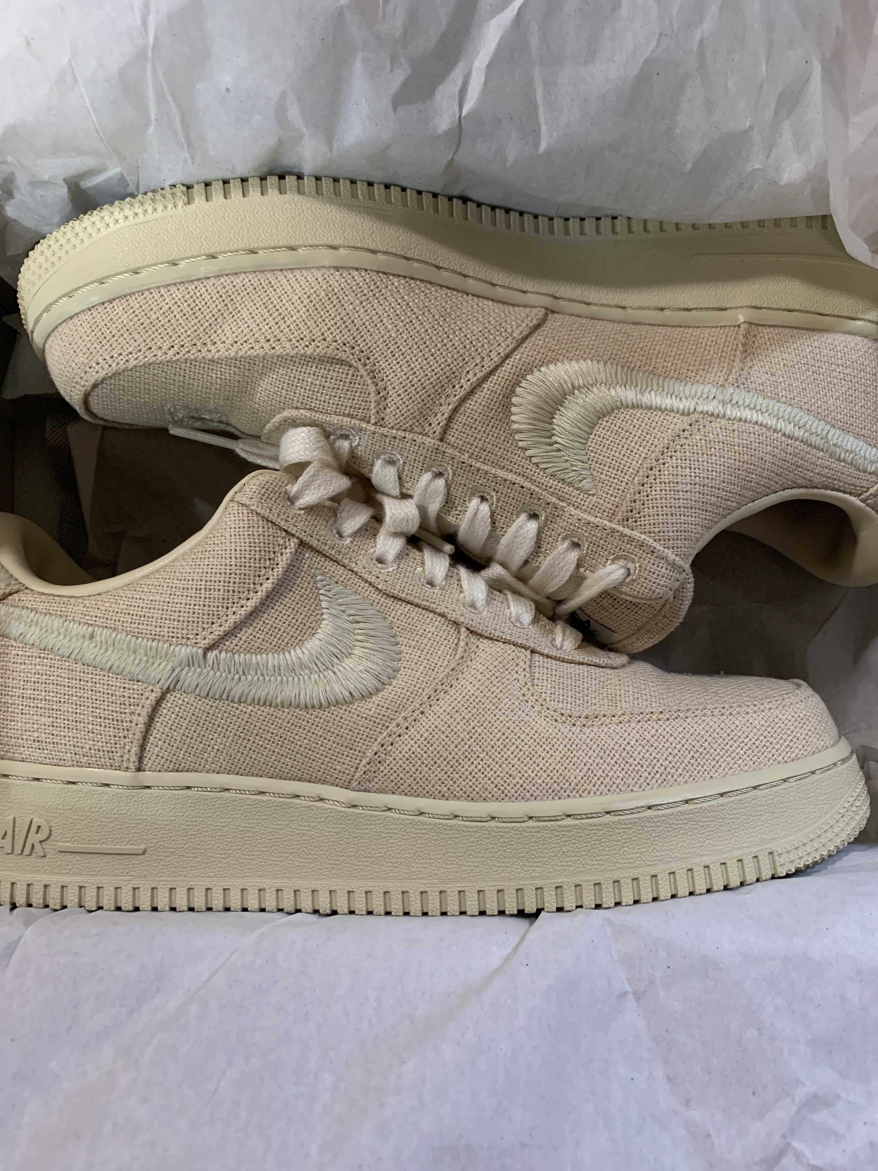 Stussy × Nike Air Force 1 Low "Fossil Stone"