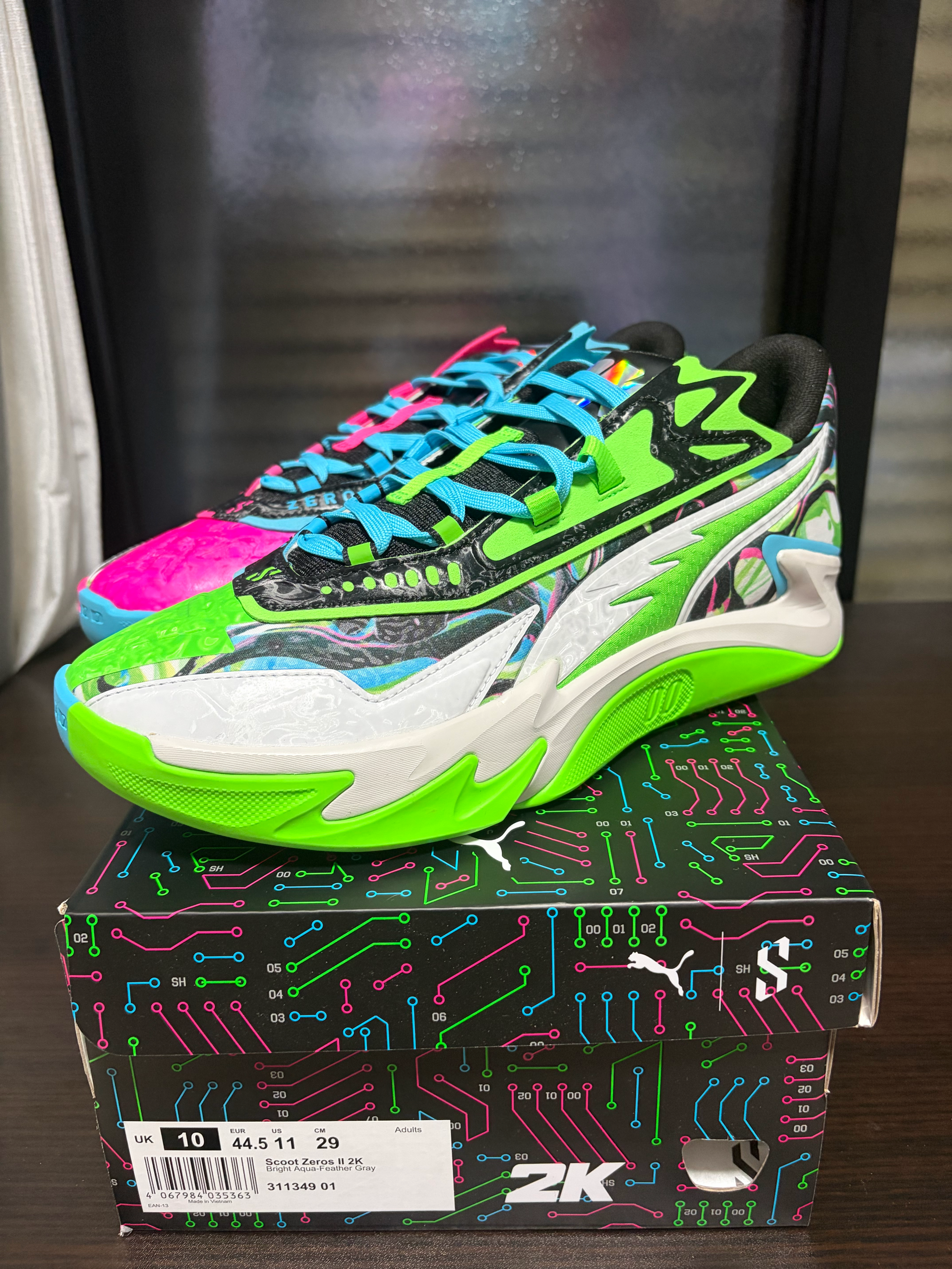 NBA 2K × Puma Scoot Zeros 2 "Bright Aqua/Feather Gray"