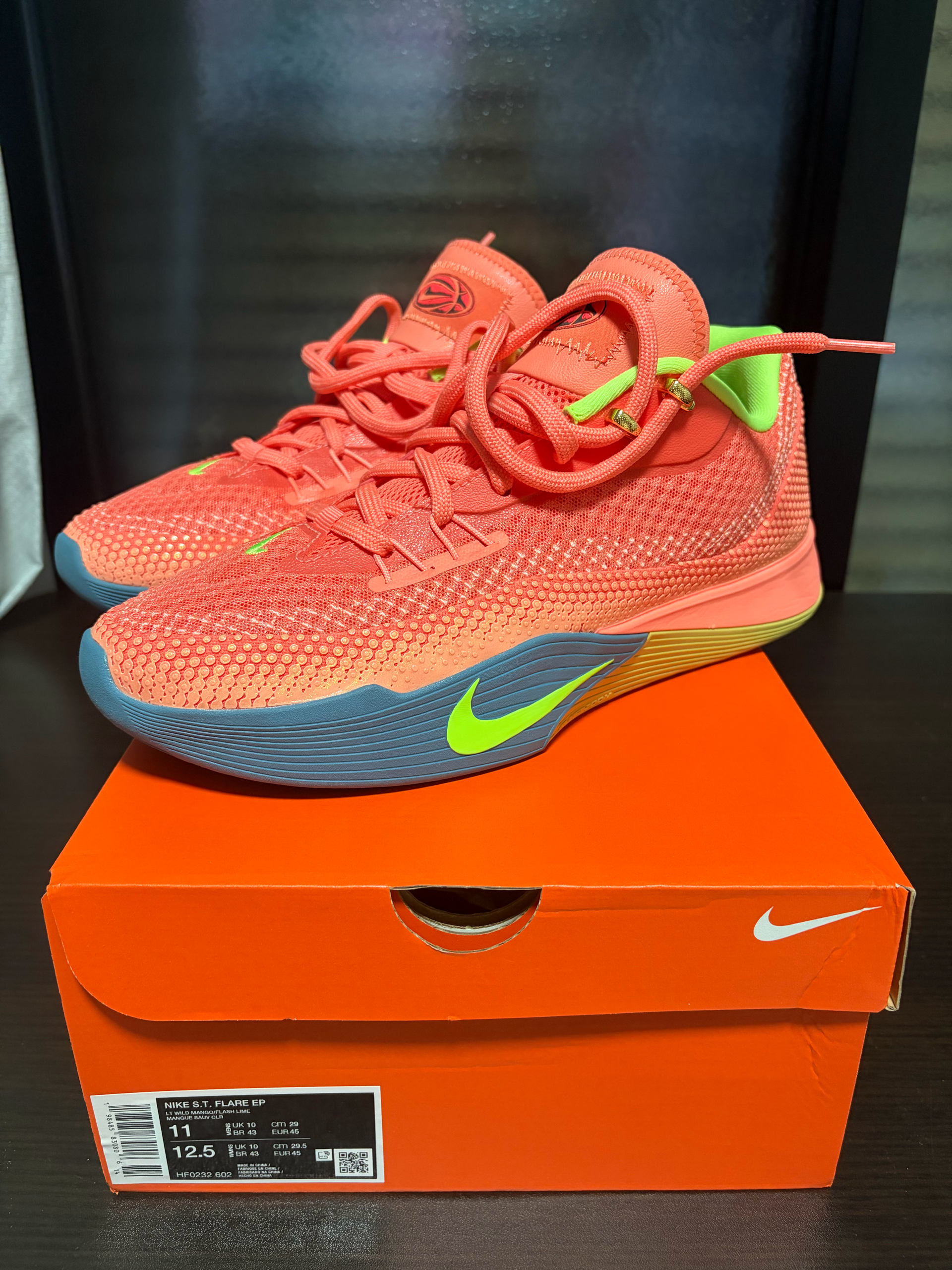 Nike ST Flare "Light Wild Mango/Atomic Pink/Smokey Blue/Flash Lime"