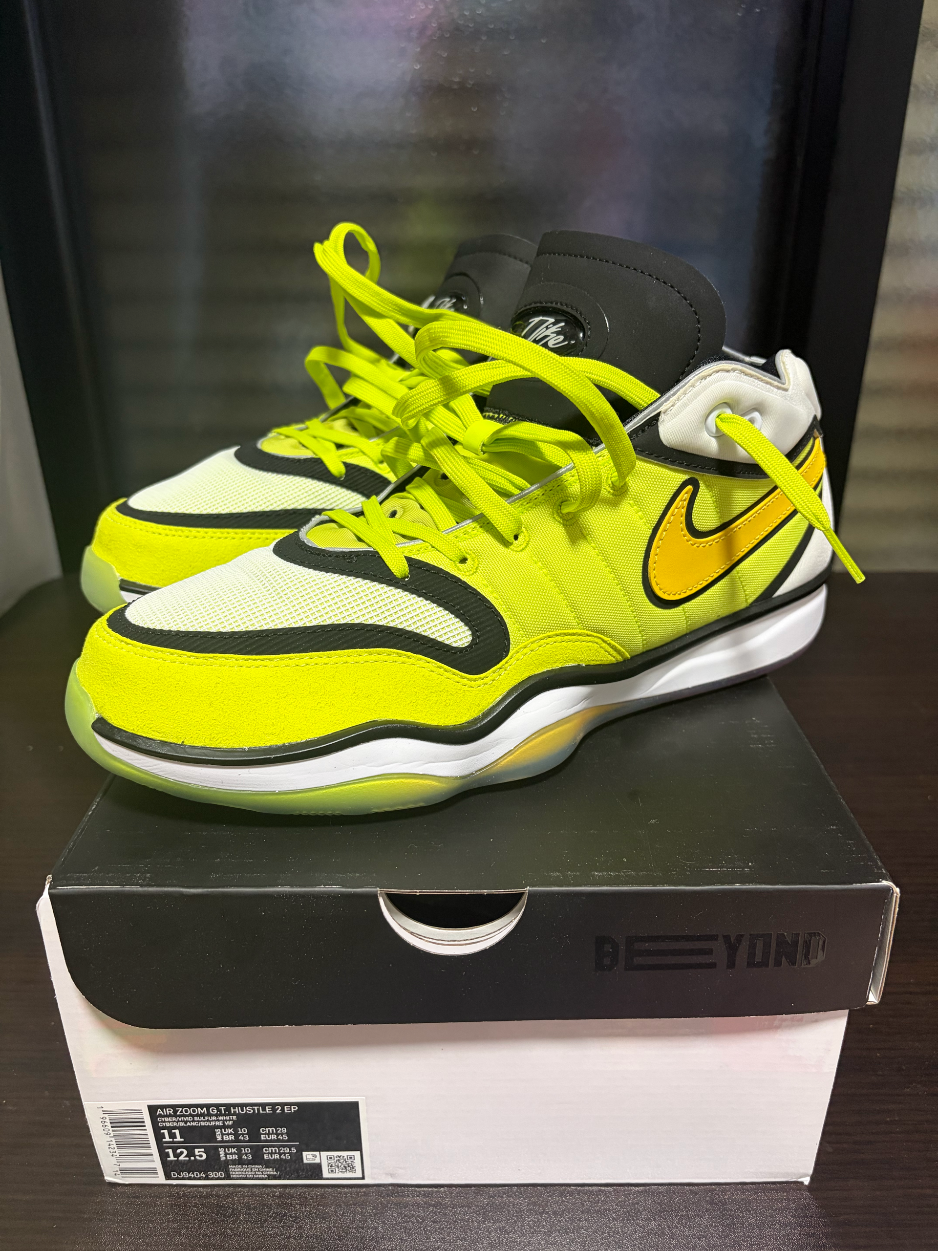 Nike Air Zoom GT Hustle 2 "Cyber/Vivid Sulfur/White/Siren Red/Black"