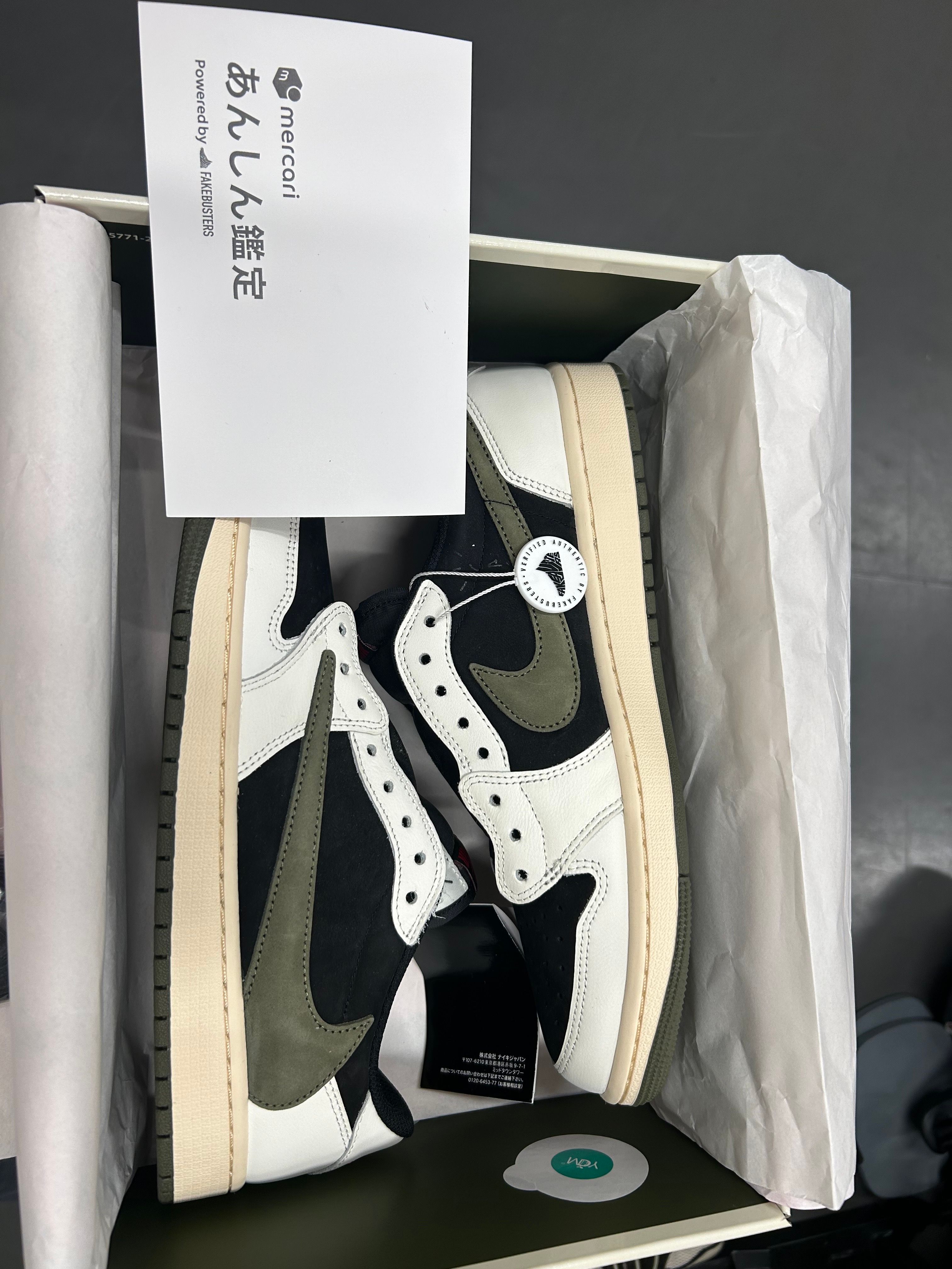 Travis Scott × Nike Women's Air Jordan 1 Low OG "Medium Olive"