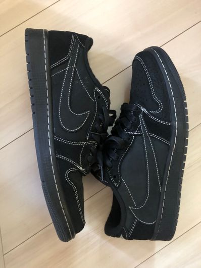 Travis Scott × Nike Air Jordan 1 Low OG SP "Black Phantom"