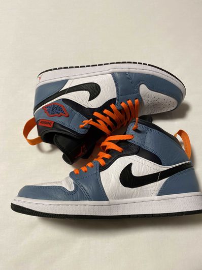 FACETASM × Nike Air Jordan 1 Mid "White/Navy"