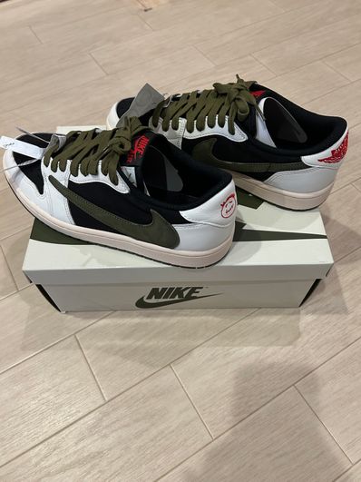 Travis Scott × Nike Women's Air Jordan 1 Low OG "Medium Olive"