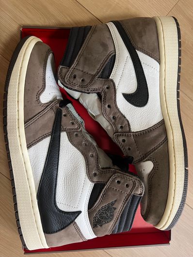 Travis Scott × Nike Air Jordan 1 Retro High OG TS SP "Sail/Dark Mocha"