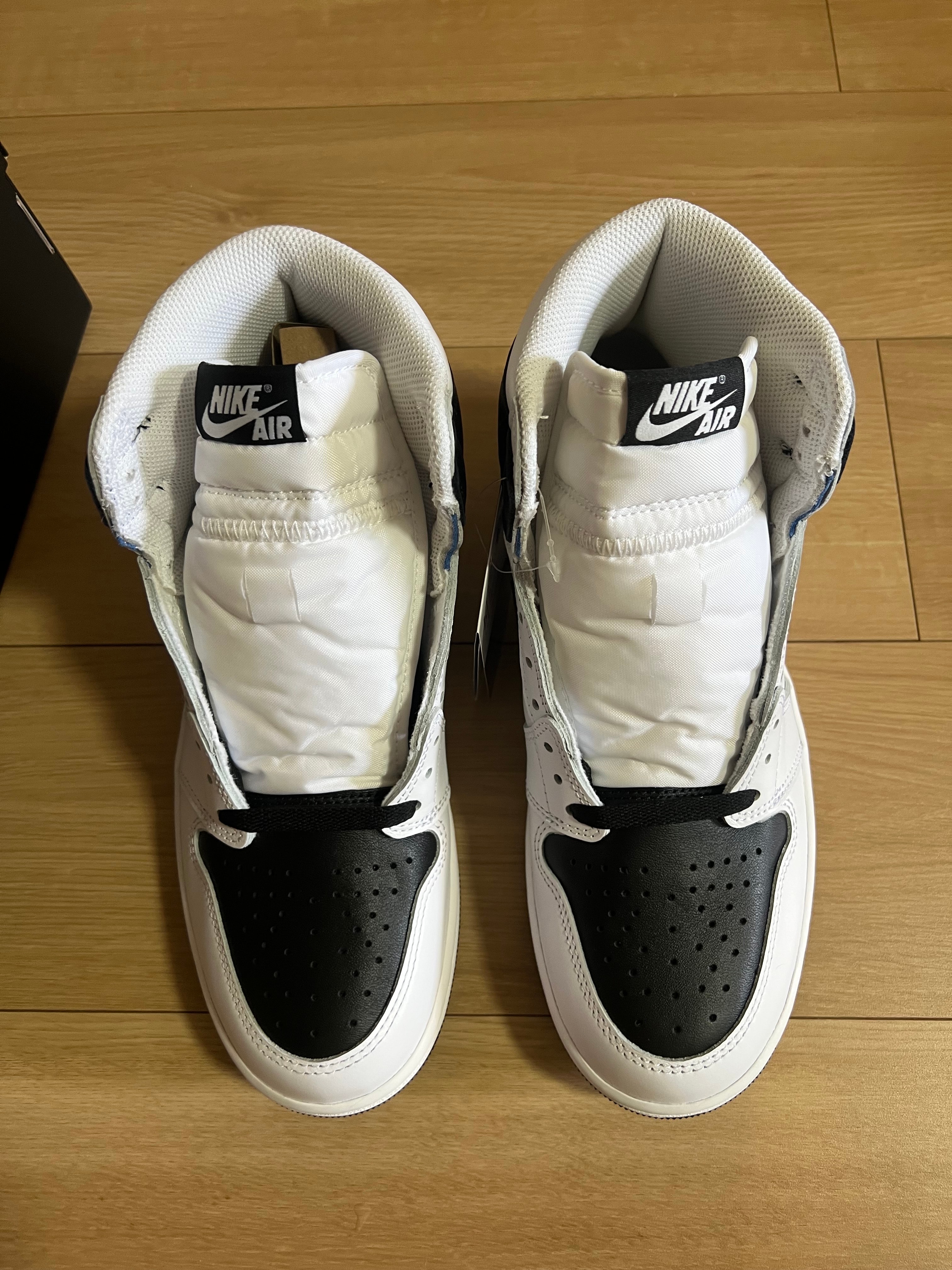 フラグメントデザイン × ユニオン × ナイキ エアジョーダン1 レトロ ハイ OG "ブラック/ホワイト"