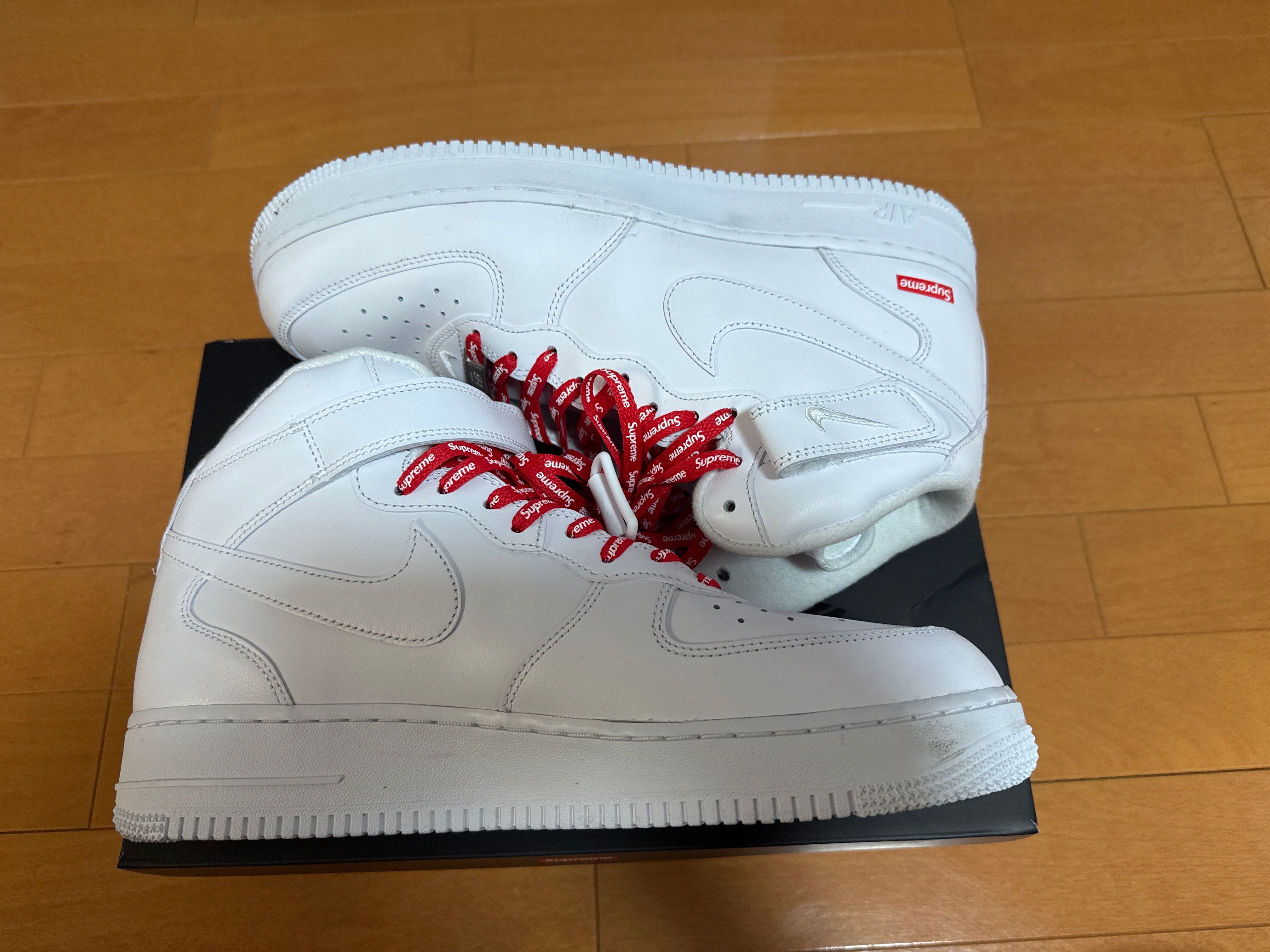 Supreme × Nike Air Force 1 Mid "White" FW24