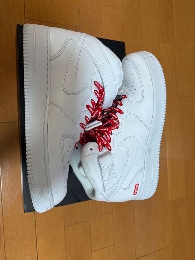 Supreme × Nike Air Force 1 Mid "White" FW24