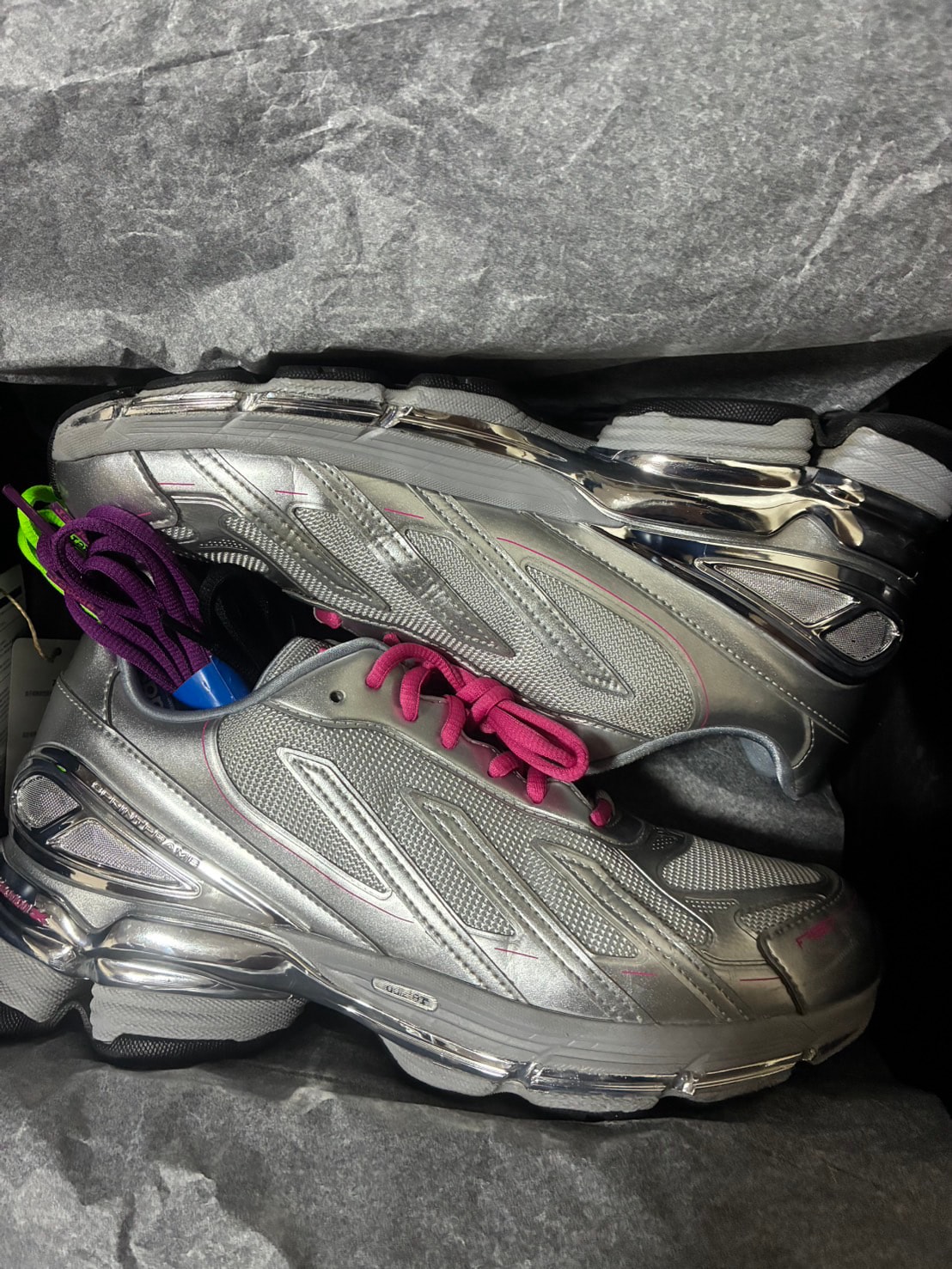 Sp5der × adidas F50 Formotion "Silver Metallic"